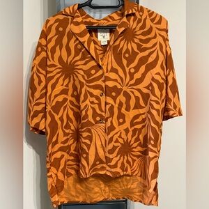 Set Billabong Beach Side Printed Short Sleeve Shirt and shorts